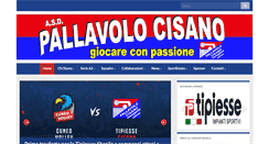 Desktop Screenshot of pallavolocisano.it